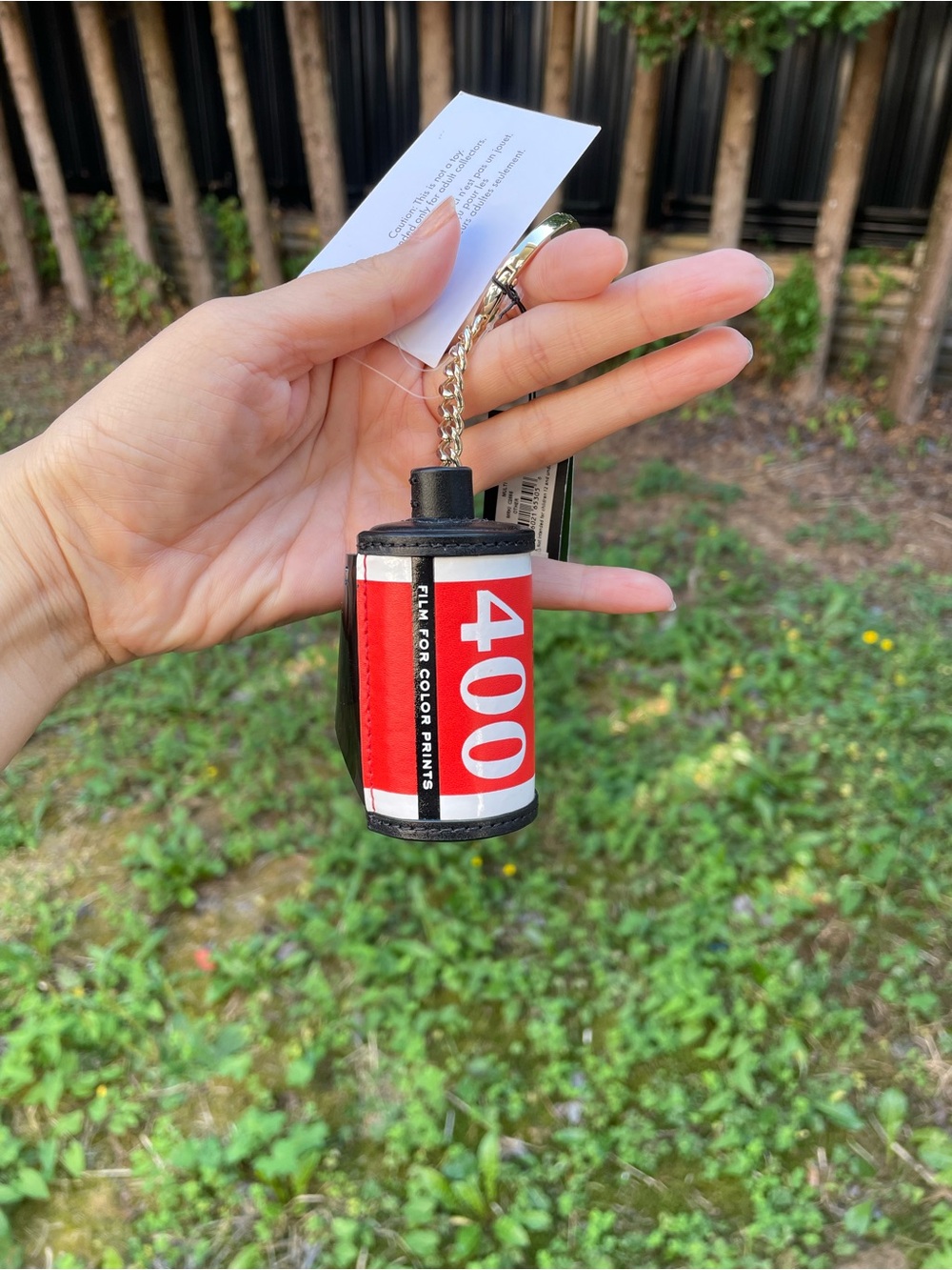 Kate spade 400 Film Roll Keychain – Red Novelty Camera Accessory